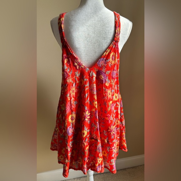 Free People Red Oh Baby Tunic Dress in Excellent Condition - Picture 10 of 10